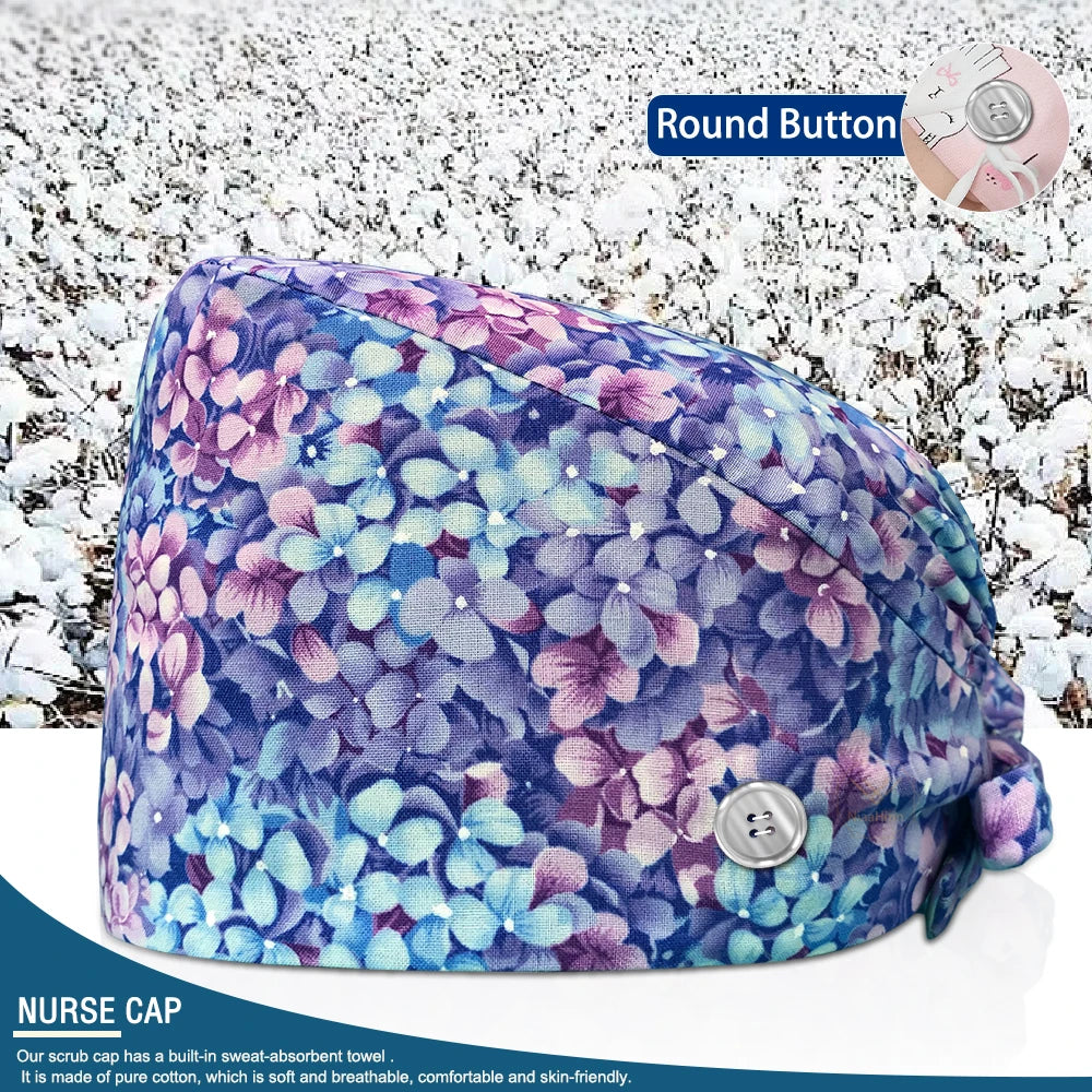 Pet Shop Surgical Cap Health Service Hat Doctor Work Caps Hospital Medical Scrubs Hat Cleaning Clinical Cap Nursing Head Hats
