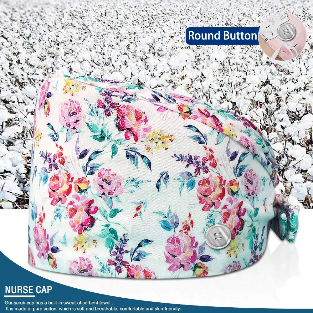 Pet Shop Surgical Cap Health Service Hat Doctor Work Caps Hospital Medical Scrubs Hat Cleaning Clinical Cap Nursing Head Hats