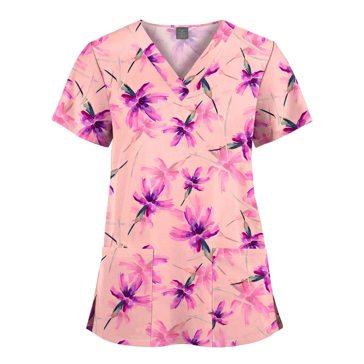 Shirts for Women Dental Clinic Veterinary Uniform Beauty Salon Pet Store Workwear Short Sleeved T-shirt Healthcare Scrubs Female