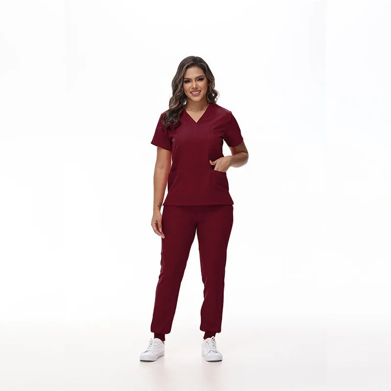 Vivid V-Neck Scrub Set