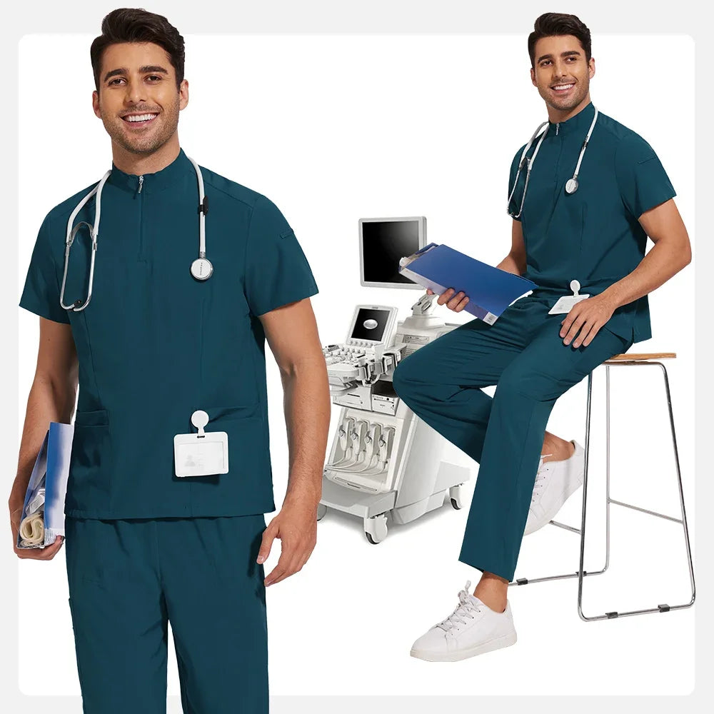 Turtle Neck Scrub Set