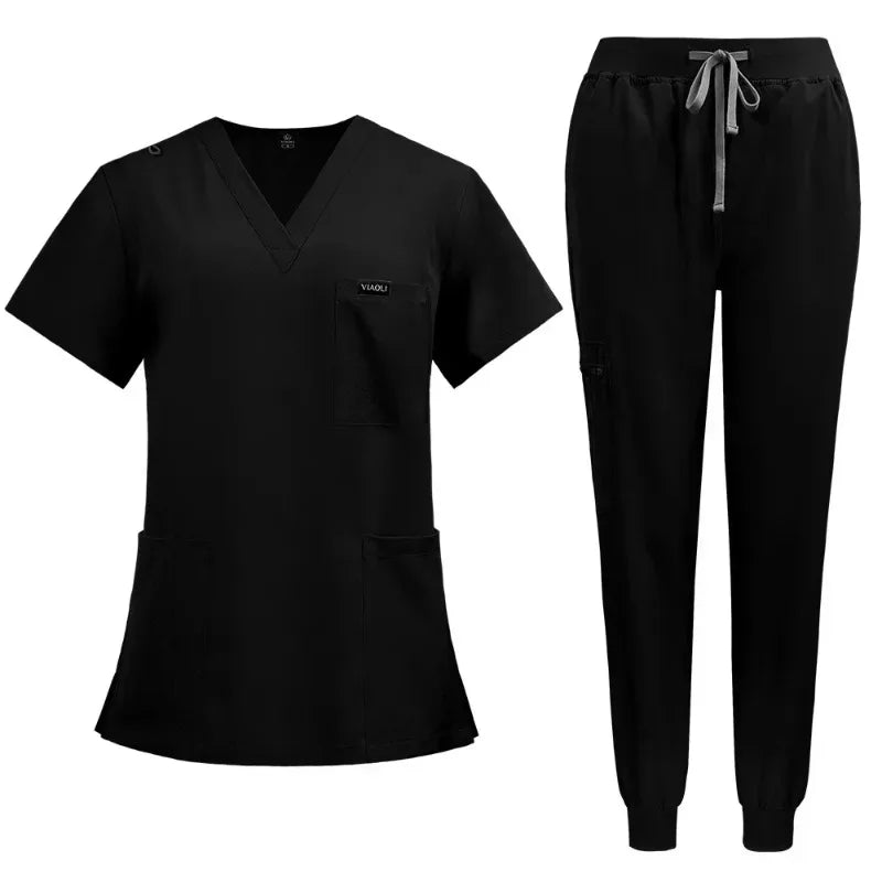 Surgical Uniforms Woman Nursing Enfermeria Sets Top Pant Articles Medical Uniform Scrubs Clinical Beauty Salon Hospital Suits