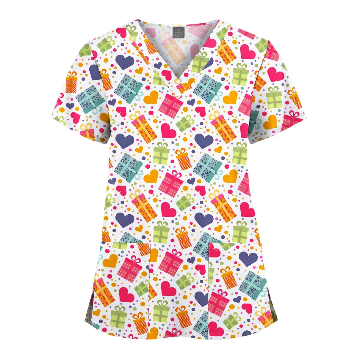 Shirts for Women Dental Clinic Veterinary Uniform Beauty Salon Pet Store Workwear Short Sleeved T-shirt Healthcare Scrubs Female